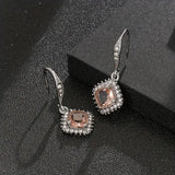 Vintage Style Cubic Zirconia Dangle Earrings
