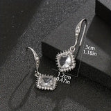 Vintage Style Cubic Zirconia Dangle Earrings