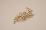 Swarovski Crystal and Fresh Water Pearl Gold Hair Clip S-2722