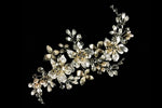 Gold and Sliver Floral hair clip TL-244