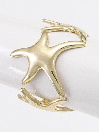 Fashion Metal Starfish Stretch Bracelet