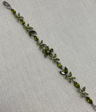 Peridot Flower Bracelet