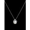 CZ and Pearl Pendant Necklace p-418