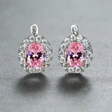 19 Different Color crystal Stone Earrings Ear Clip