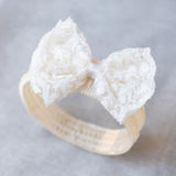 Children's Soft Lace & Pearl Headband