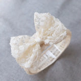 Children's Soft Lace & Pearl Headband