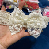 Children's Soft Lace & Pearl Headband