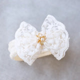 Children's Soft Lace & Pearl Headband