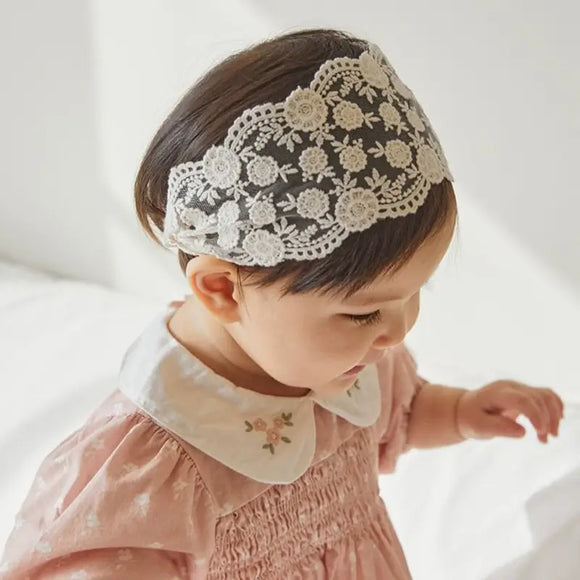 Baby Girls Adorable Cute Flowers Lace Headband Hairband