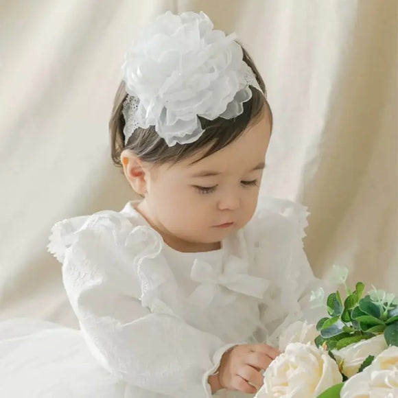 Baby Girls Adorable Cute Flowers Lace Headband Hairband