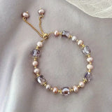 Vintage Crystal Pearl Bracelet