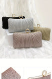 Evening Clutch, Shiny Shoulder Bag, Detachable Chain Ring hold