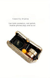Evening Clutch, Shiny Shoulder Bag, Detachable Chain Ring hold