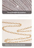Evening Clutch, Shiny Shoulder Bag, Detachable Chain Ring hold