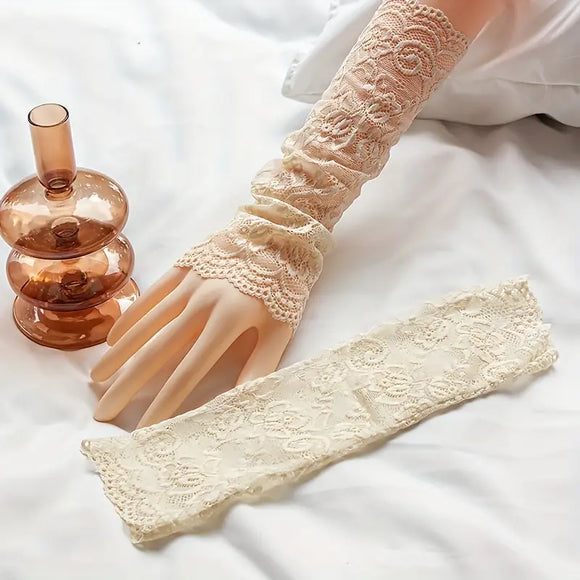 Exquisite Lace Short Gloves - Special Occasion Gloves for Wedding, Bridal, Prom