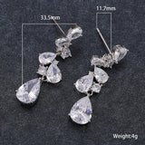 Luxurious Colored Water Drop Earrings