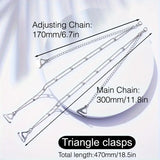 Rhinestone Silver Bra Strap Adjustable Triangle