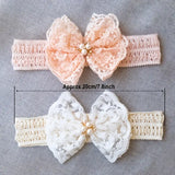 Children's Soft Lace & Pearl Headband