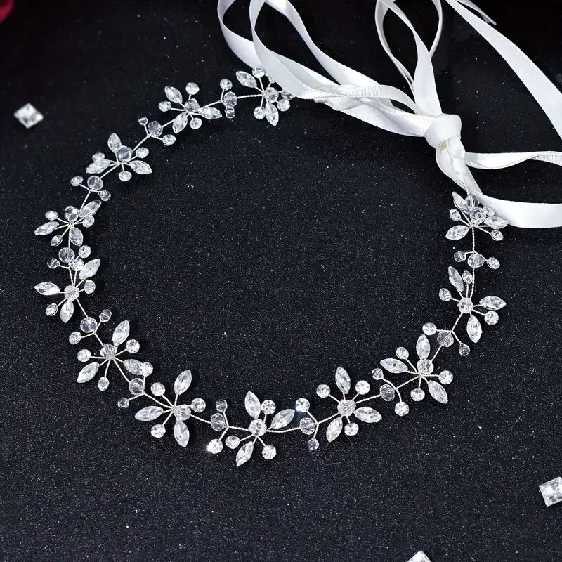 Bridal Headpiece/Belt Bridal Sash Belt Wedding Dress Sash Belt Crystal Sash Belt  main image 4