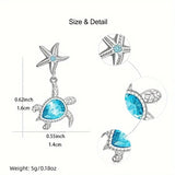 Sea Turtle Starfish Earrings