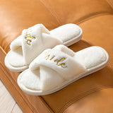 Bride Luxury Cross Strap Wedding Slippers