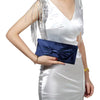Elegant Navy Clutch With Bow
