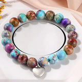 Nature Stone Bracelets With Blessing Card Gifts You're Awesome