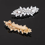 Gold  Crystal Hair Clip Barrette