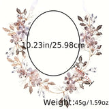 Elegant Leaf & Crystal Bridal Headband -  Rhinestone Hair Vine