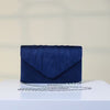 Elegant Faux Suede Evening Handbag Clutch