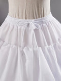 White 5-Layer Flared Wedding Dress Petticoat