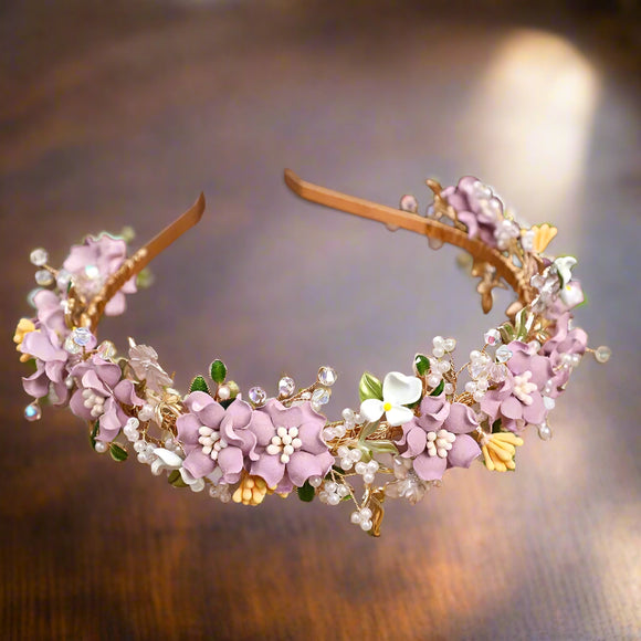 Handmade Flower Headband Hair Ring Tiara