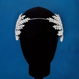 Crystal Leaf Shape Headband Head Hoop