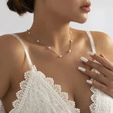 Long Luxurious Imitation Pearl Tassel Back Chain