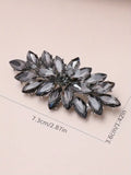 Flower Faux Crystal Brooch Pin