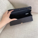 Navy Evening Bag with Magnetic Closure