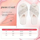 Faux Pearl Bride Slippers