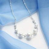 Baroque Style Seven Faux Pearl Collarbone Necklace