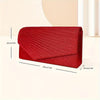 Metallic Pleated Clutch