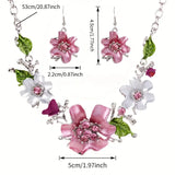 Fashion Flower Pendant Necklace Set,