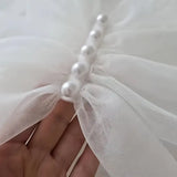 Bridal Elegant White Gauze Shawl