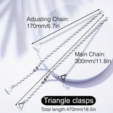 Heart Silver Chain Bra Strap Adjustable Triangle