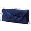 Elegant Navy Clutch With Bow