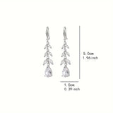 Long Shiny Tassel Design Dangle Earrings
