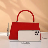Evening Bag Pleather Red
