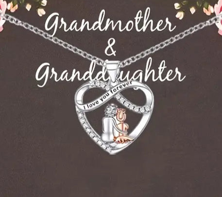 Grandmother & Granddaughter Endless Love Copper Necklace