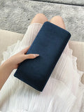 Navy Evening Bag with Magnetic Closure