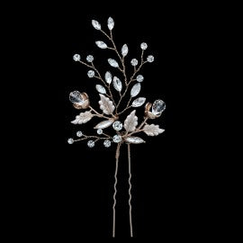 Crystal floral hairpins HD-56826