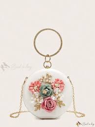 Mini Floral Decor Clutch Purse