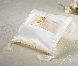 Ivory Diamond Ring Pillow
